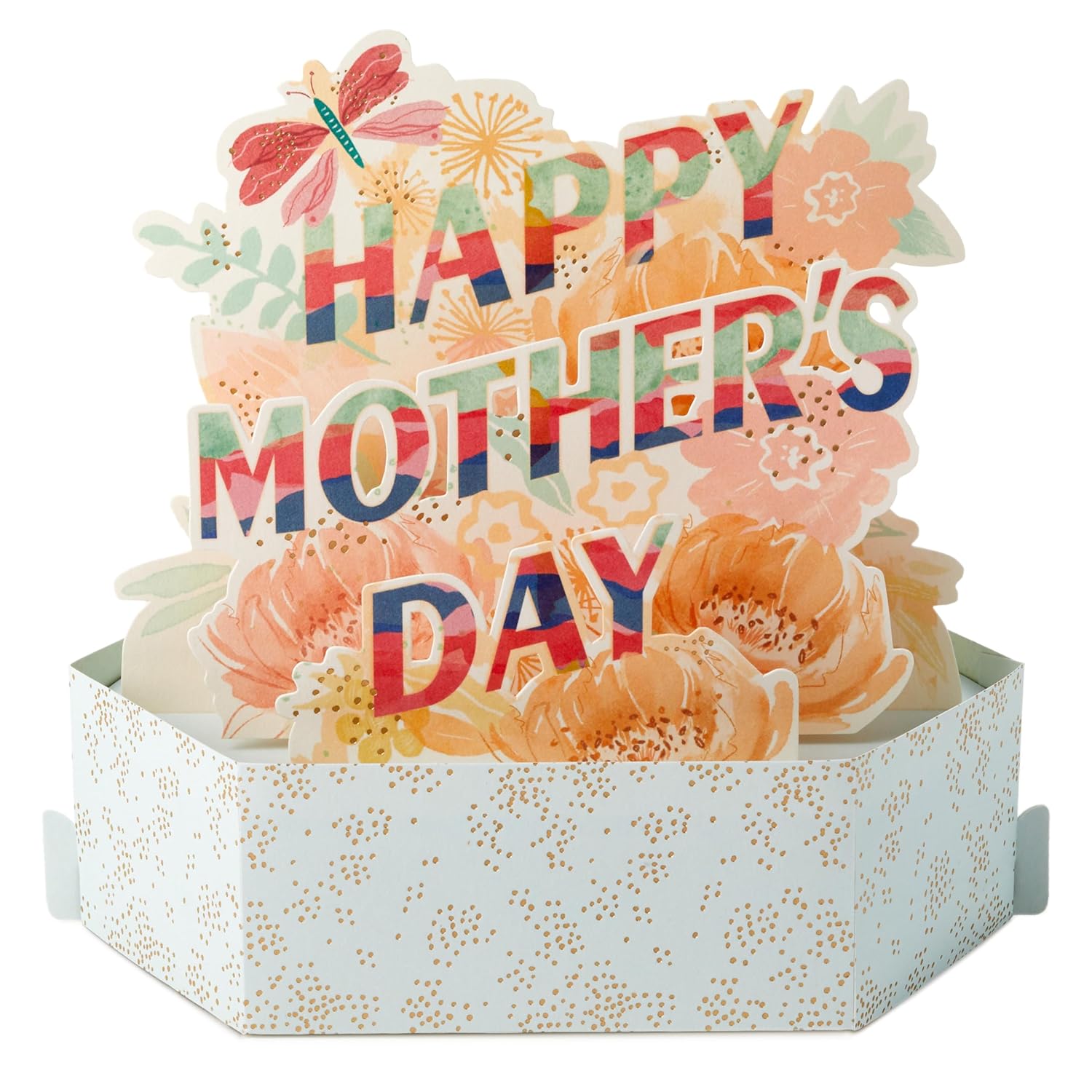 Hallmark Paper Wonder Mother's Day Pop Up Card (Pink Flowers)