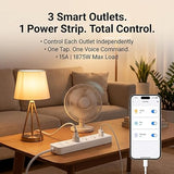 Smart WiFi Surge Protector Power Strip 3 Outlets 4 USB Ports Voice Control Alexa Google Home