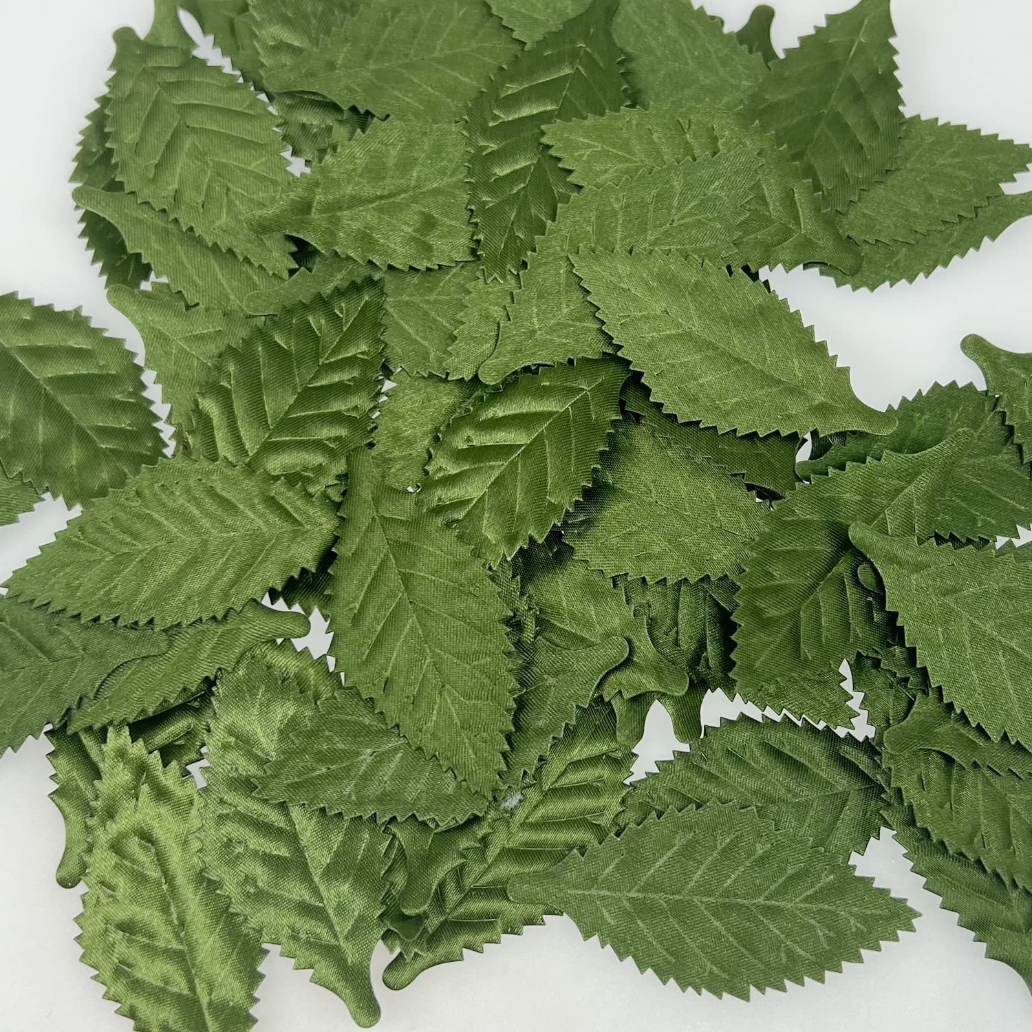 150 Pcs Artificial Silk Green Leaves Fabric Fake Leaves Green Artificial Leaves Silk Rose Leaves For Crafts Scrapbooking Floral Arrangements Home Kitchen Wedding Party Decorations