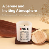 Bible Emergency Numbers Candle Christian Gifts Pastor Minister Bibel Verses Scented Candles Home Office Jar Candles Lavender Scent Soy Wax Candle 9.5 Oz