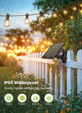 58FT Solar String Lights 26 Shatterproof Bulbs Remote Dimmer Timer Patio Lights