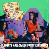 Spooky Halloween Party Games For Adults, Pumpkin Halloween Scratch Off Cards -50Pcs, Party Supplies For Small Business Favors - A05