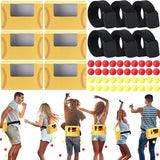6 Sets Softball Baby Shower Games Bridal Funniest Baby Shower Twerk Games Swing Shaking Ball Interactive Table Tennis For Boy Or Girl(Red,Yellow)
