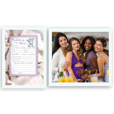 Purple Elephant Prediction And Advice Cards - Pack Of 25 - Girl Boy Baby Shower Games, New Parents, Mom & Dad To Be, Mommy & Daddy Message, Couples Coed Shower Activity Keepsake Book G503-Pdav