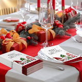 Christmas Napkins Disposable, 100Pcs Christmas Gnome Paper Napkins, Christmas Disposable Paper Decorative Guest Napkins For Christmas Dinner Party Supplies, 7.87 X 4.3 Inch(Gnome)
