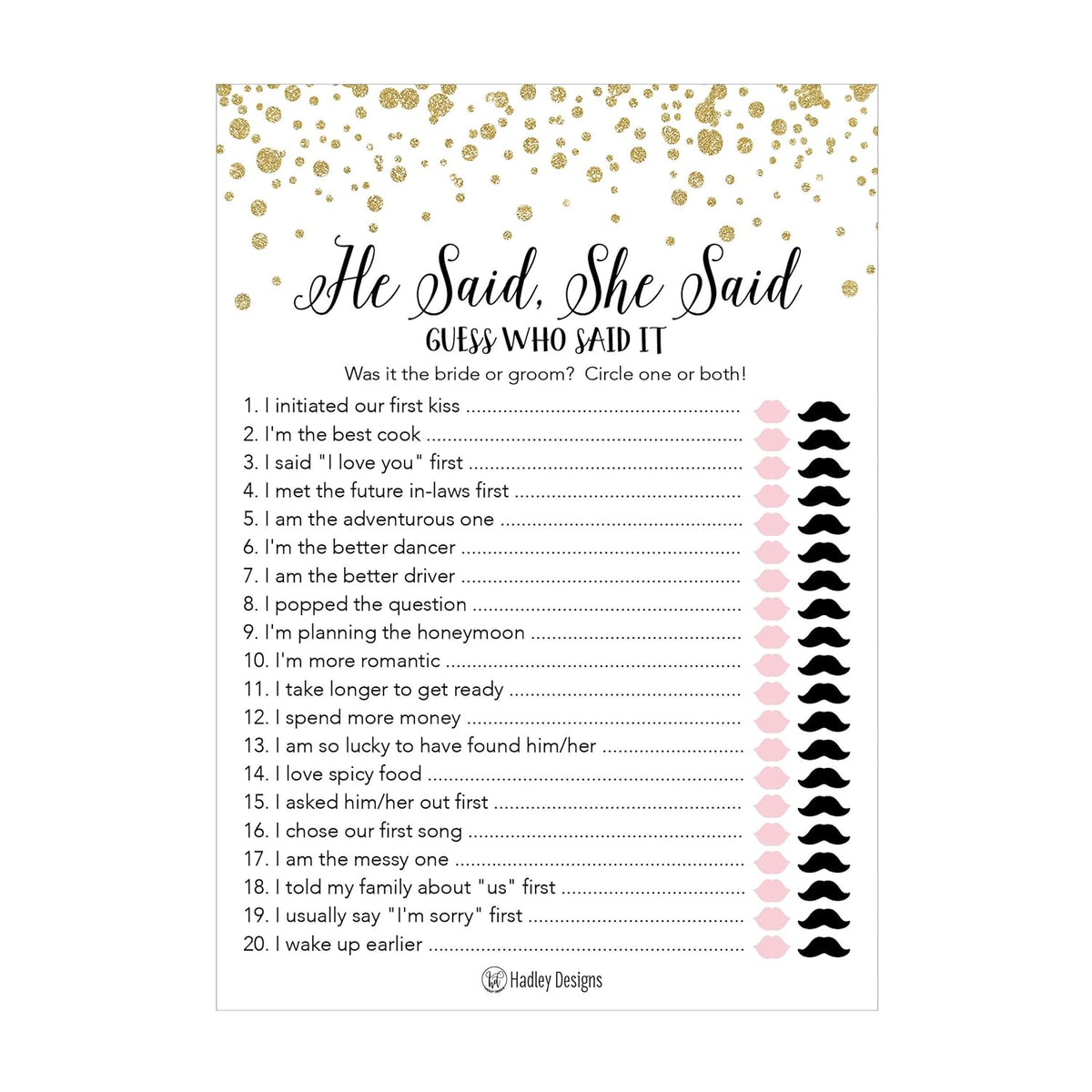 Gold Bridal Shower Games For 25 Guests – Fun And Hilarious Bridal Games For Showers, Wedding Shower, Engagement, Classy Party Activities