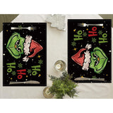 Christmas Placemats Set Of 4,Winter Merry Xmas Ho Ho Ho Heat-Resistant Place Mats,Merry Xmas Holiday Table Decors For Farmhouse Kitchen Dining Party 12X18 Inch