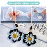 Resin Jewelry Molds, 128 Pcs Multiple Uv Resin Earring Mold With Holes, Basic Epoxy Keychain Kits Bundle Complete Set, Necklace Pendant Moldes Para Resina Epoxica For Female