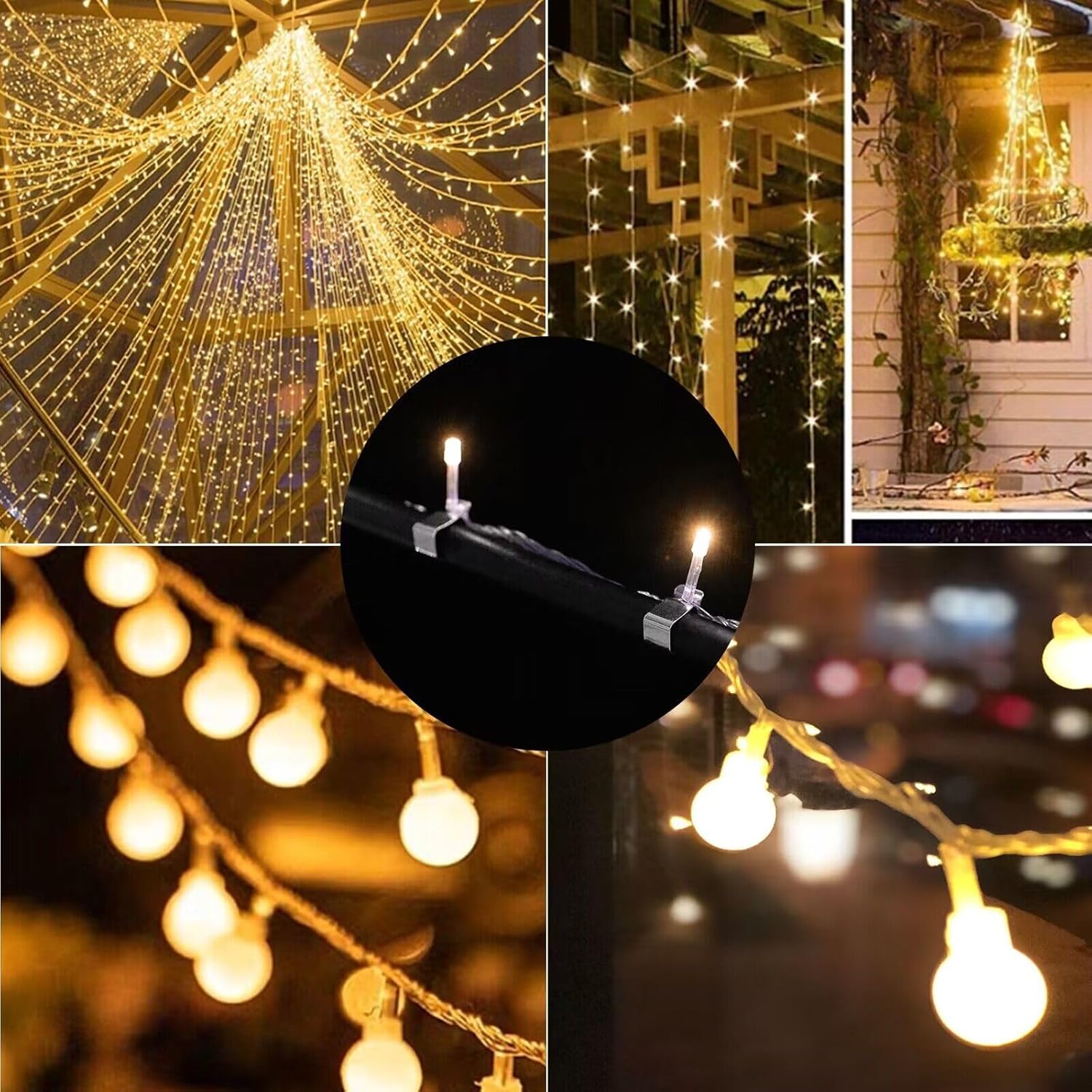 150 Pcs Christmas Lights Gutter Hooks Christmas Light Clips Galvanized Holiday Lights Hooks Gutter Hangers For Xmas Lights Outside Decoration (19 X 11 Mm)