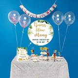 Gold Safari Baby Shower Game, Find How Many Animal Crackers Are In The Jar, Jungle Shower Game Sign, Gold Glitter Gender Neutral Baby Shower Decorations Activities (1 Sign+50 Cards) - A04