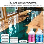 Crystal Clear Epoxy Resin Kit 2 Gallon Self-Leveling Coating And Casting Resin, High-Gloss & Bubbles Free Resin And Hardener Kit For Diy Art, Jewelry, Table Top, Molds, Wood 1:1 Ratio