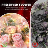 Valentine'S Day Flower Bouquet Kit Rose Bouquet For Gift Artificial Flower Bouquets With Bag For Valentine'S Day Birthday Party Anniversary(Pink)