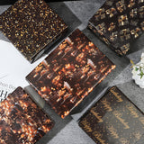 Birthday Wrapping Paper - 6 Black Gold Style Gift Paper For Men, Women, Kids - 20 X 28 Inch, Folded Flat (6 Sheet Recyclable)