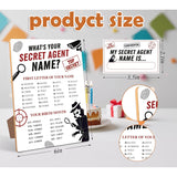 Secret Agent Birthday Party Decoration, Secret Agent Party Game, What'S Your Secret Agent Name, Perfect For Secret Agent Birthday Party Activities, 30Pcs Sticker Name Cards For Birthday Party Supply