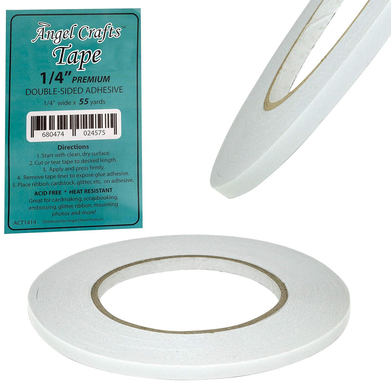 Acid-Free Double Sided Tape: Easy Tear 2 Sided Glue Adhesive Tape, Double-Side