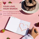 Love & Valentine Card, Handmade Bamboo Valentine'S Cards, Valentines Day Cards For Her, Wife, Adults,Valentines Day Card Wife, Valentines Gifts, Valentine Day Gift Him, Love In Heart