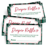 50 Pcs Funny Christmas Diaper Raffle Tickets - Baby Shower Game Diaper Raffle Card For Gender Reveal Baby Shower Party Games Decoration Centerpiece Enter To Win Drawing Prize Small 3.5" X 2" - A35