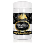 Titanium White Acrylic Paint - 300Ml Bottle (10Oz) - Artist Quality - Lightfast - Heavy Body - Vibrant Color - Great Tinting Strength - Professional Grade Paints
