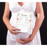 Boho Wildflower Baby Predictions And Advice Cards, Baby Shower Game, Pack Of 30 Game Cards, Gender Neutral Boy Or Girl, Fun Baby Game And Activity - Fa12