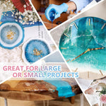 Epoxy Resin 2 Gallon - Crystal Clear Epoxy Resin Kit - No Yellowing No Bubble Art Resin Casting Resin For Art Crafts, Jewelry Making, Wood & Resin Molds(1 Gallon X 2)