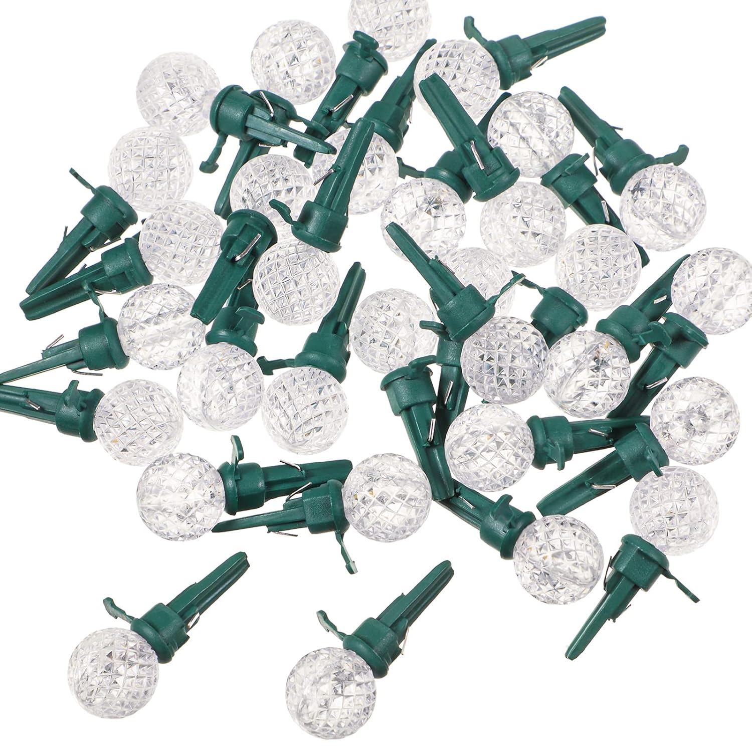 Christmas Replacement Mini Light Bulbs G14 Led String Light Bulbs 0.06 Watt Globe Glass With Plastic Base