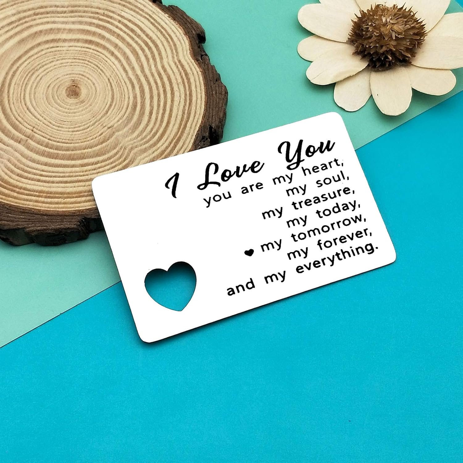 Anniversary Card Gifts For Him Engraved Wallet Card For Boyfriend Girlfriend Couple Gifts You Are My Heart Mini Love Note Card Gift For Husband Christmas Birthday Gifts Valentines Day Gifts For Fiance