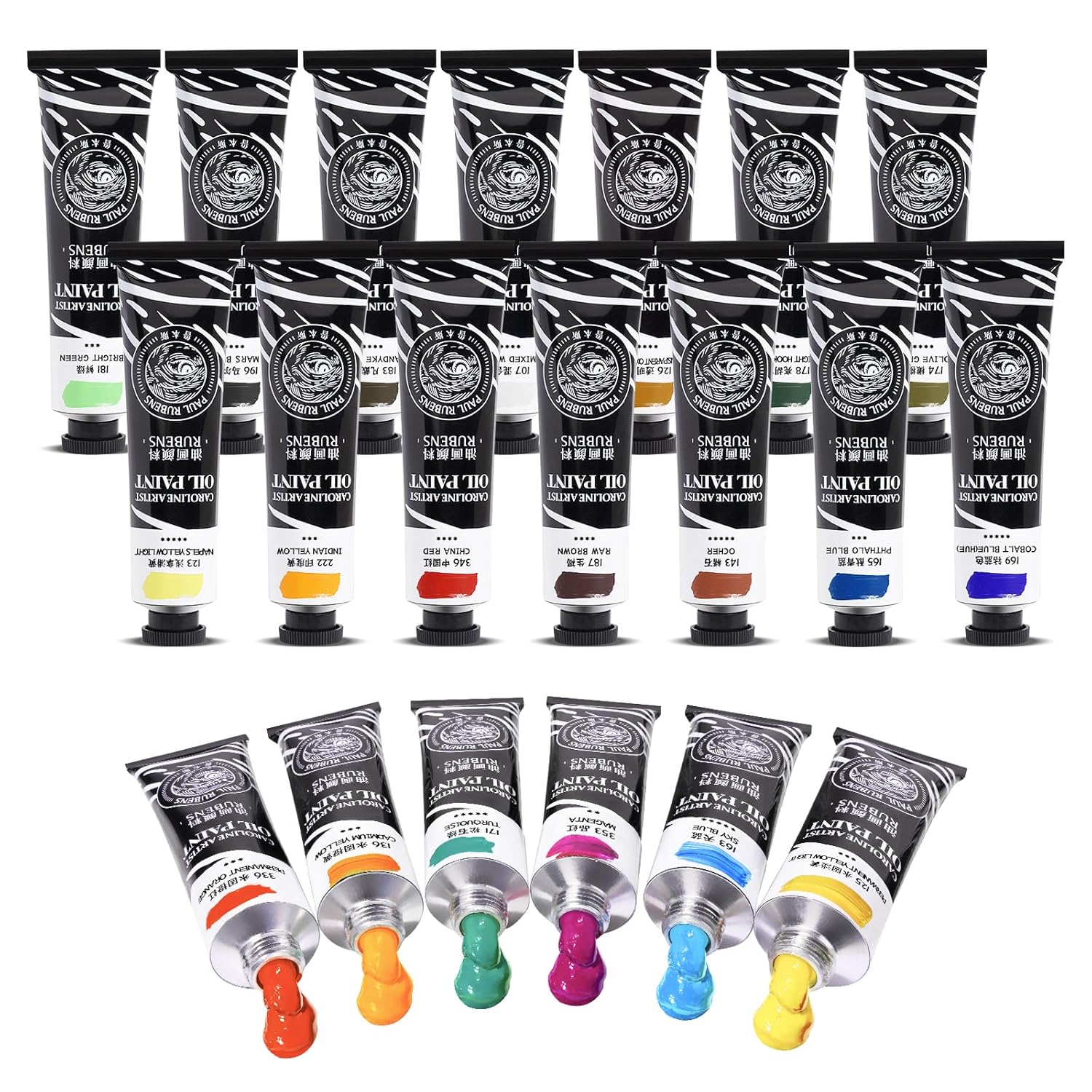 Artist Oil Paint Set,20 Vibrant Colors With Great Lastfastness, 60Ml Large Tubes, Oil Based Paint Supplies For Artists, Students, Beginners-Set B