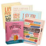Pep Talk Cards, Funny Greeting Cards & Encouragement Cards With Envelopes (Box Of 8)