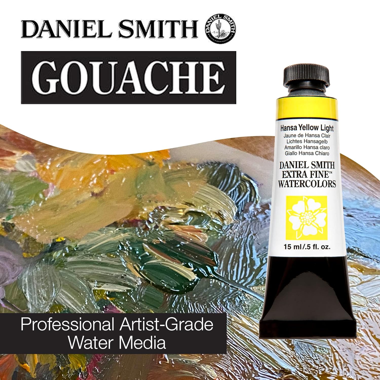 Daniel Smith Gouache Hansa Yellow Light Paint, 1 Count (Pack of 1)
