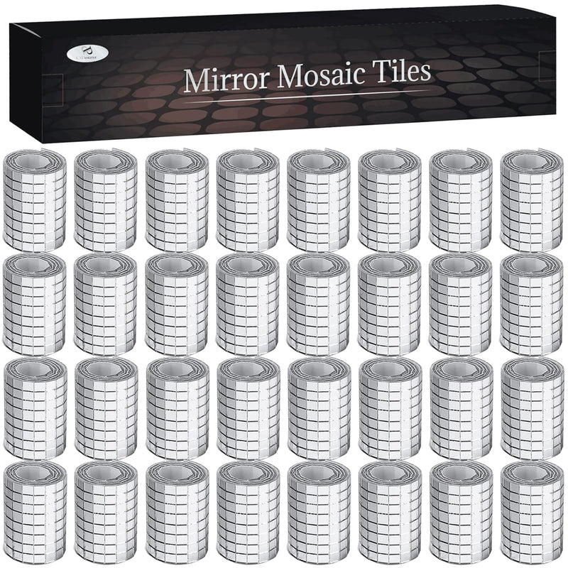 15104 Pcs Self-Adhesive Mosaic Tiles, Small Mirror Mosaics Tiles For Diy Disco