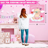Baby Shower Games For Girl, 12 Baby Shower Games For 50 Guests, Coed Pink Girl Sprinkle Party Prize Gifts Fun Idea Kit Set Bundle