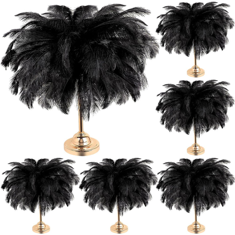 100 Pcs Large Natural Ostrich Feathers Plumes Bulk For Centerpiece 16-18 Inch