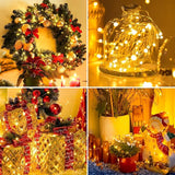 10 Pack Battery Operated Fairy Lights 7FT 20 LED Warm White Twinkle String Lights with 3 Modes Waterproof Mini Lights for Mason Jars Wedding Party Christmas Decor