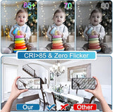 E12 LED Candelabra Bulbs 6 Pack 60W Equivalent 5000K Daylight A15 Ceiling Fan Chandelier Light Bulbs