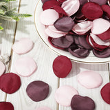 600Pcs Silk Rose Petals Burgundy Maroon Mauve Flower Petals Artificial Scatter Flowers For Bridal Shower Romantic Night Wedding Aisle Table Centerpieces Decorations