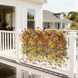 Artificial Hanging Flowers For Outdoor, 8Pcs Fake Flowers Faux Silk Daisy With Eucalyptus Leaves, Uv Resistant Aritificial Outdoor Flowers For Spring Home Patio Balcony Yard Porch Decor