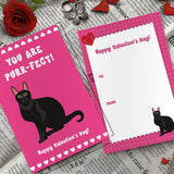 Funny Cat Valentine'S Day Cards Bulk With Envelopes & Stickers, 36 Pack Cute Kitten Valentines Day Postcards For Kids Students, 5 X 3.5 In Pun Valentines Notecards For School Preschool Class Classroom