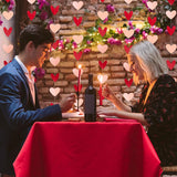 80 Heart Garland – Hanging Valentine'S Decorations With Red & Pink Hearts, Valentine'S Banner, 8 Strings, 6.5 Ft Each, Perfect Valentine'S Garland For Parties & Events