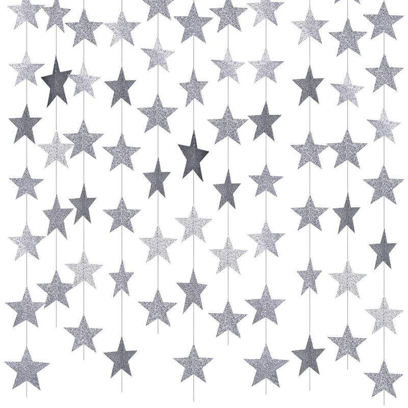 130 Feet Glitter Star Paper Garland Banner Hanging Decoration For Grad