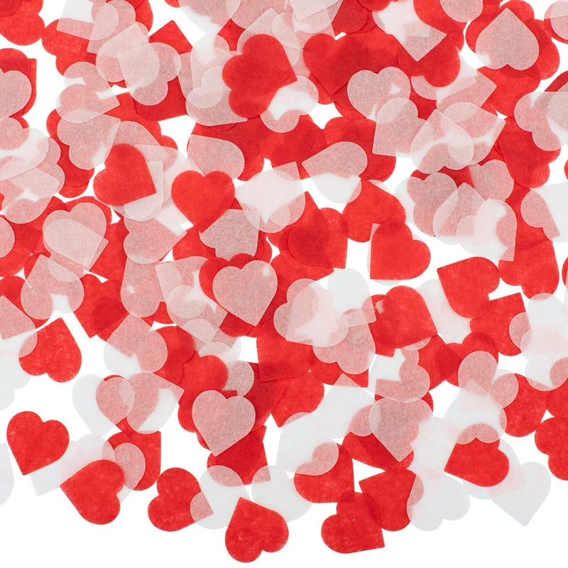 6000 Pieces Valentine'S Day Paper Confetti Red Heart Tissue Confetti P