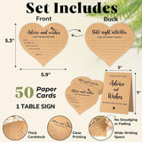 Advice And Wishes For The Mr And Mrs - Wedding Advice Cards For Bridal Shower Games, Advice For The Groom And Bride, Wishes For Bride Wedding Shower Decoration, Date Night Well Wishes Card