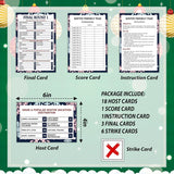 Winter Feud Games For Adults, Christmas Indoor Games Cards For Holiday Parties Family And Friend Gathering, Xmas Trivia Game, Quickly Mastered To Build Relationships, 1 Pack(B02)