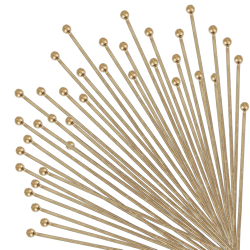 About 235Pcs 21 Gauge 60Mm Length Brass Ball Head Pins Metal End Headpins Find