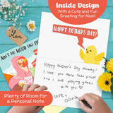 Funny Mothers Day Card For Wife, Daughter - Hilarious Gift From Husband To Moms Or Daughters With Young Children - 4 X 6 Inches