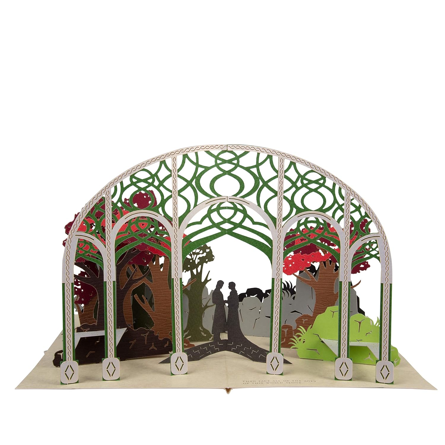 Lord Of The Rings Pop-Up Greeting Card - I Would Rather Share One With You, Than Face All The Ages Of This World Alone - Love, Anniversary, Birthday - Rings Of Power Card For Men & Women -5X7