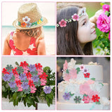 150Pcs Mini Faux Flower For Crafts, Small Fabric Flowers Fake Wildflowers Garland Tiny Peony Daisy Rose Heads For Diy Crafts Wedding Home Decor