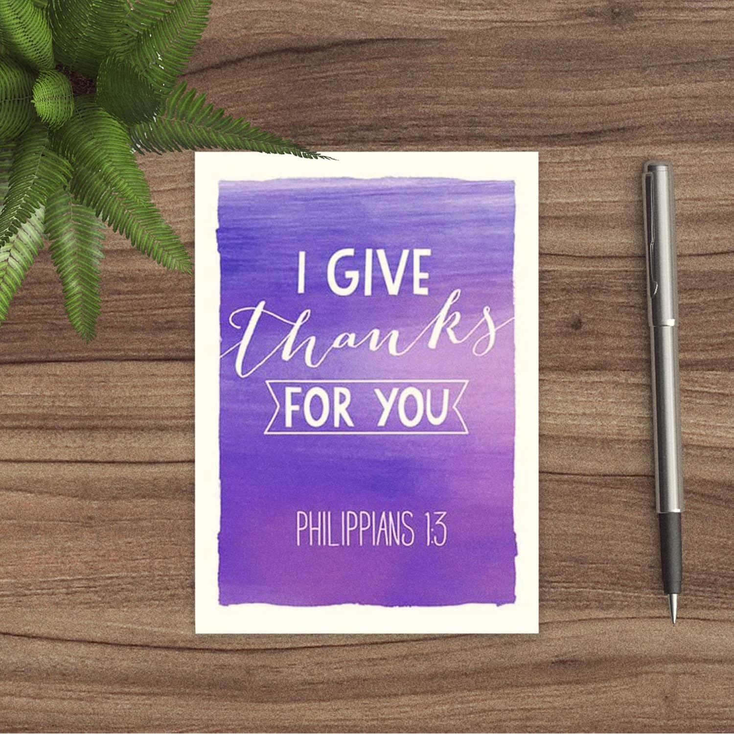 Religious Encouragement Note Card Pack / 25 Bible Verse Cards / 5 Vibrant Watercolor Designs / 3 1/2" X 4 7/8" Christian Greeting Cards