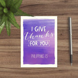 Religious Encouragement Note Card Pack / 25 Bible Verse Cards / 5 Vibrant Watercolor Designs / 3 1/2" X 4 7/8" Christian Greeting Cards