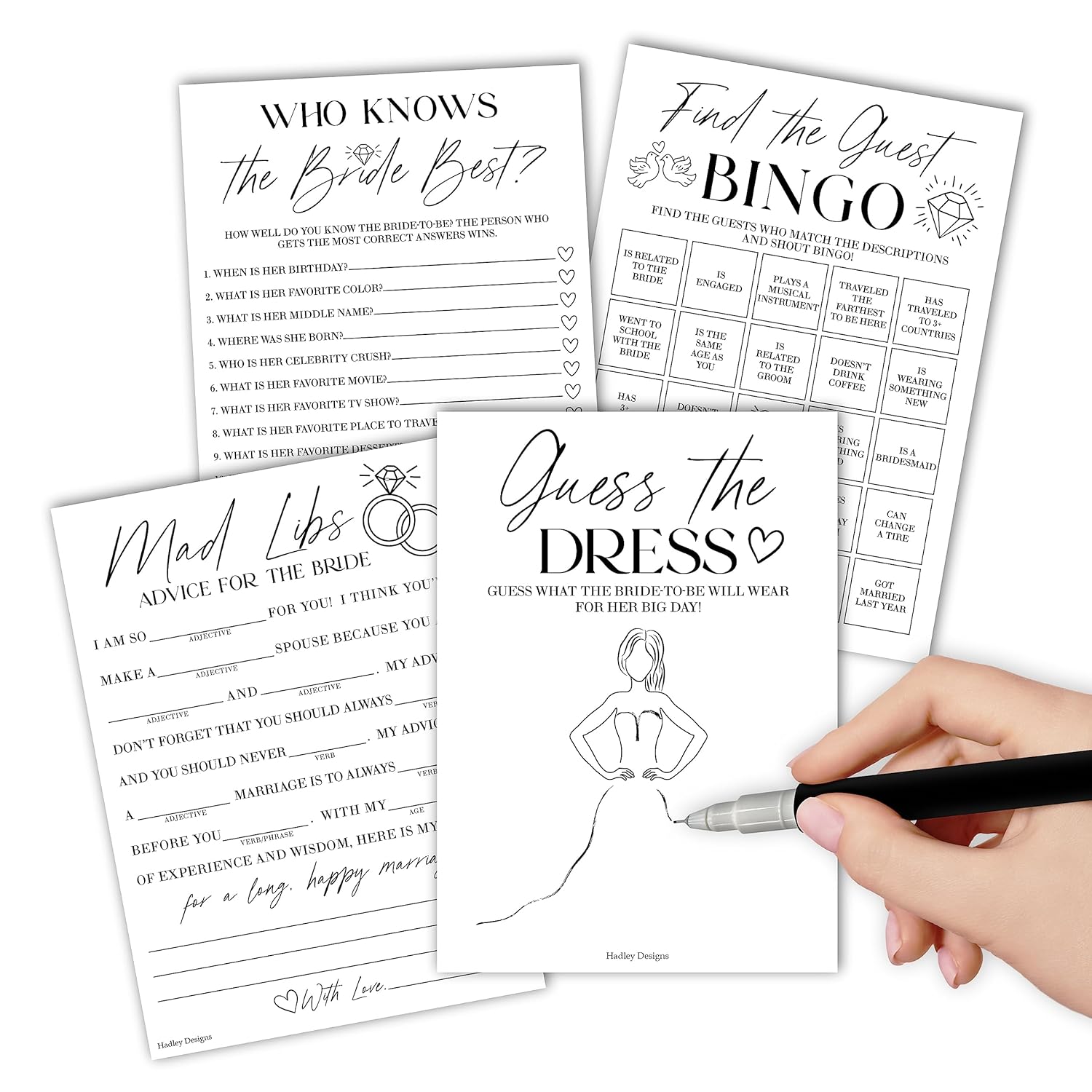 40 Minimalist Funny Bridal Shower Games - 20 Guest Wedding Games For Couples