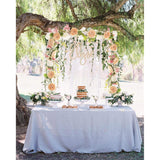 2Pack Artificial Peony Flower Garland - Silk Peony Garland With Pink And White Flowers For Wedding Party Table Decoration,6Ft/Strand